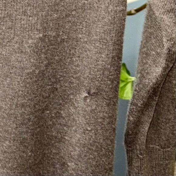 Artisan NY 100% Fine Merino Wool Dark Grey Cowl Neck Sweater Dress Size Small - Picture 10 of 10